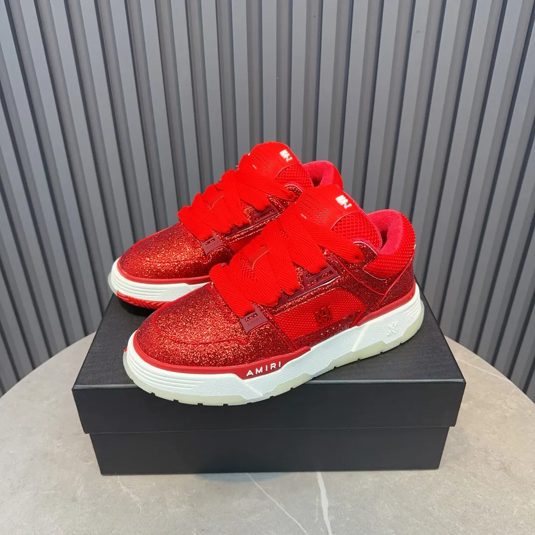 Men's shoes 💰660💰 AMIRI AMIRI trendy brand hot sale 🔥 Available all year round, couples 💑 Official website synchronization Imported fabrics 1⃣️ vs 1⃣️ replica, original factory special original sole, 35-45 (45. non-refundable)